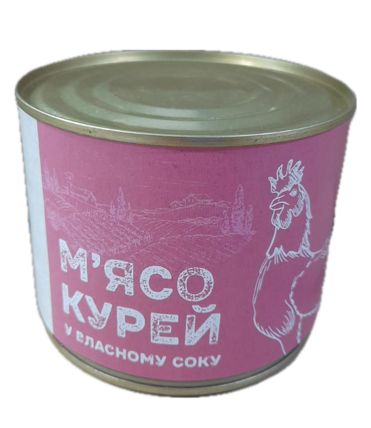 М'ясо курей у власному соку ЮТІТРЕЙД, 525г